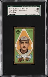 1911 T205 Gold Border Bobby Wallace with Cap SGC VG/EX 4