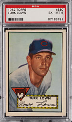 1952 Topps #330 Turk Lown High Number PSA EX-MT 6