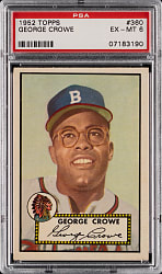 1952 Topps #360 George Crowe High Number PSA EX-MT 6