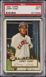 1952 Topps #243 Larry Doby PSA NM 7