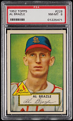 1952 Topps #228 Al Brazle PSA NM-MT 8