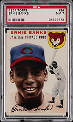 1954 Topps #94 Ernie Banks Rookie PSA NM 7
