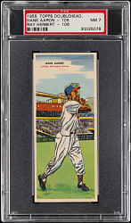 1955 Topps Doubleheaders #105 Hank Aaron/#106 Ray Herbert PSA NM 7
