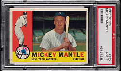 1960 Topps #350 Mickey Mantle PSA NM 7