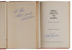 1960-1996 Signed Baseball Hardback Books (6) with Hank Aaron & Bob Gibson