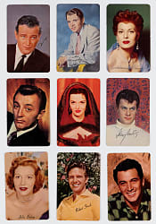 1953 D57 Mother's Cookies Movie Stars Near Complete Set (62/63) with John Wayne