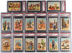 1953 Post Roy Rogers Pop-Out Complete PSA Graded Set (36) - #6 PSA Set Registry