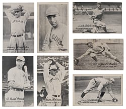 1921 Exhibits Collection (15) with (5) Hall of Famers