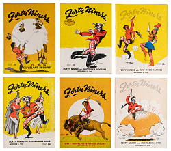 1946 AAFC San Francisco 49ers Inaugural Season Home Game Program Near Complete Set (6/7)