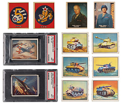 1950 Topps Freedom's War Complete Set (203) with (2) PSA NM 7 Graded