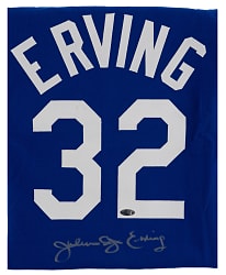 Julius "Dr. J" Erving Signed Mitchell & Ness Hardwood Classics New York Nets Jersey - Steiner COA