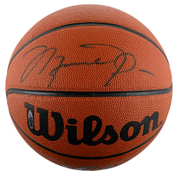 Michael Jordan Single-Signed Wilson Jet Basketball with Original Upper Deck Memorabilia Box and Bag - UDA COA