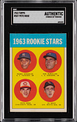 1963 Topps #537 Pete Rose Rookie High Number SGC Authentic