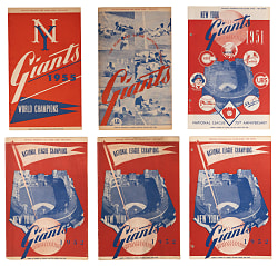 1951-1969 New York/ San Francisco Giants Program & Scorecard Collection (111) Including (27) with Willie Mays Home Runs