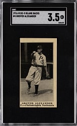 1916 M101-5 #4 Blank Backs Grover Alexander SGC VG+ 3.5