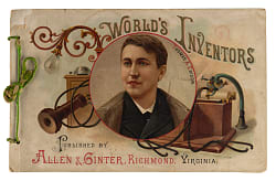 1890 Allen & Ginter A25 World's Inventors Album with Thomas Edison, Ben Franklin & Isaac Newton