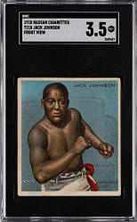 1910 T218 Hassan Champions Jack Johnson Front View SGC VG+ 3.5