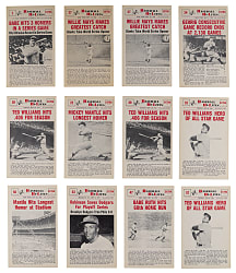 1960 Nu-Card Baseball Hi-Lites Collection (106) with Near Complete Set (70/72) & Starter Set (33/72) Plus Duplicates