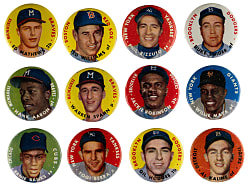 1956 Topps Pins Near Complete Set (57/60)