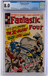 1964 Marvel Comics Fantastic Four #28 Fantastic Four Versus X-Men - CGC 8.0