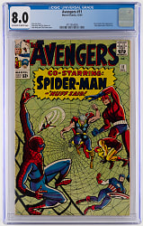 1964 Marvel Comics The Avengers #11 Early Spider-Man Appearance - CGC 8.0