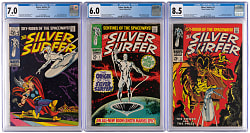 1968-1970 Marvel Comics Silver Surfer Volume 1 Complete Run (18) with CGC Graded #1 Origin 6.0, #3 First Mephisto 8.5 & #4 Classic Thor Cover 7.0