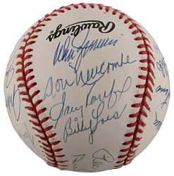 Brooklyn Dodgers Greats ONL/Coleman Baseball (17) with Koufax, Lasorda, Reese & Snider - Full JSA LOA