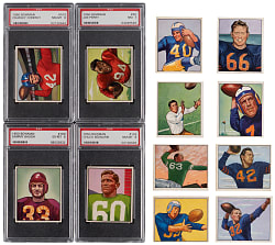 1950 Bowman Football Partial Set (111/144) with (29) PSA Graded Including (14) PSA NM-MT 8