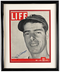 1939 Joe DiMaggio Signed & Framed Life Magazine