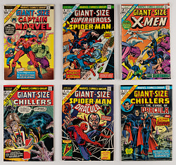 1974-1975 Marvel Comics Giant-Size Issues (30) with Spider-Man #1, X-Men #2 & Chillers #1 First Lilith