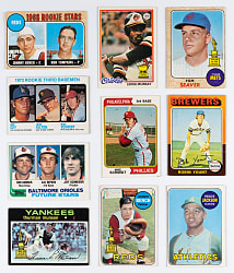 1968-1982 Topps Hall of Fame/Superstar Rookie & Second Year Collection (14) with Bench, R. Jackson & Schmidt Rookies