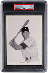 1951 Wheaties Premium Photos #G Mickey Mantle Rookie PSA VG-EX 4