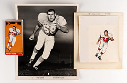 1965 Topps Football #77 Tom Goode Original Flexichrome Artwork Plus Card-Used Photo & Original Card