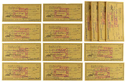 Lloyd Waner Signed Check Collection (99)