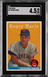 1958 Topps #47 Roger Maris Rookie SGC VG/EX+ 4.5