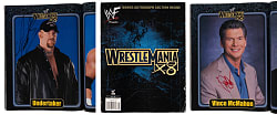 2002 Wrestlemania X8 Multi-Signed Program with (45) Signatures Including Vince McMahon, The Undertaker, Chris Benoit, Brock Lesnar, Kurt Angle - Loaded!