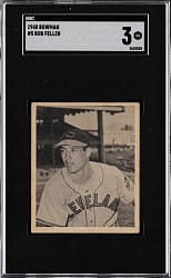 1948 Bowman #5 Bob Feller SGC VG 3