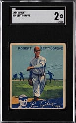 1934 Goudey #19 Lefty Grove SGC GOOD 2