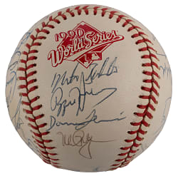 1990 American League Champions Oakland Athletics Team-Signed World Series Baseball with (29) Signatures Including McGwire, Canseco, R. Henderson Plus Full PSA LOA
