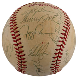 1979 American League All-Stars Team-Signed 50th Anniversary OASG/Kuhn Baseball with (20) Signatures Including Ryan, Rice, Lopez Plus Full PSA LOA