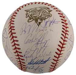 2000 National League Champions New York Mets Team-Signed Official World Series Baseball with (19) Signatures Plus Full PSA LOA