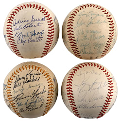 1968-1970 New York Mets & Affiliate Team-Signed Baseballs (4)