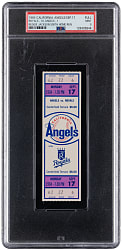 September 17, 1984 Reggie Jackson 500th Career Home Run Full Ticket PSA MINT 9