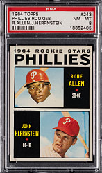 1964 Topps #243 Richie Allen Rookie PSA NM-MT 8 from #24 PSA Registry Set Break