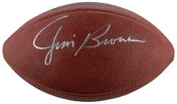Jim Brown Single-Signed Football
