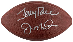 Joe Montana & Jerry Rice Dual-Signed Football