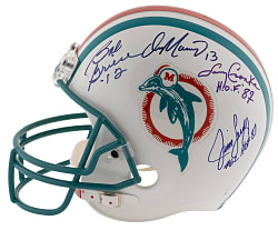 Miami Dolphins Legends Multi-Signed Full-Size Helmet with (8) Signatures Including Marino, Shula, Griese