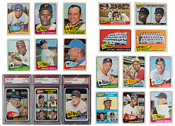 1965 Topps Near Complete Set (585/598) with (4) PSA Graded Stars