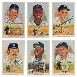 Perez-Steele Celebration Signed Collection (35) with Hank Aaron & Ted Williams