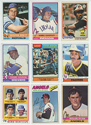 1976-1979 Topps Complete Set Run with 1976 Traded - Sharp!